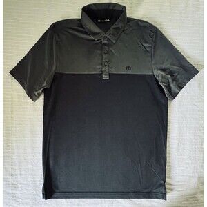 Travis Mathew Men's Golf Polo Shirt - Oceanside - Gray Navy - Medium